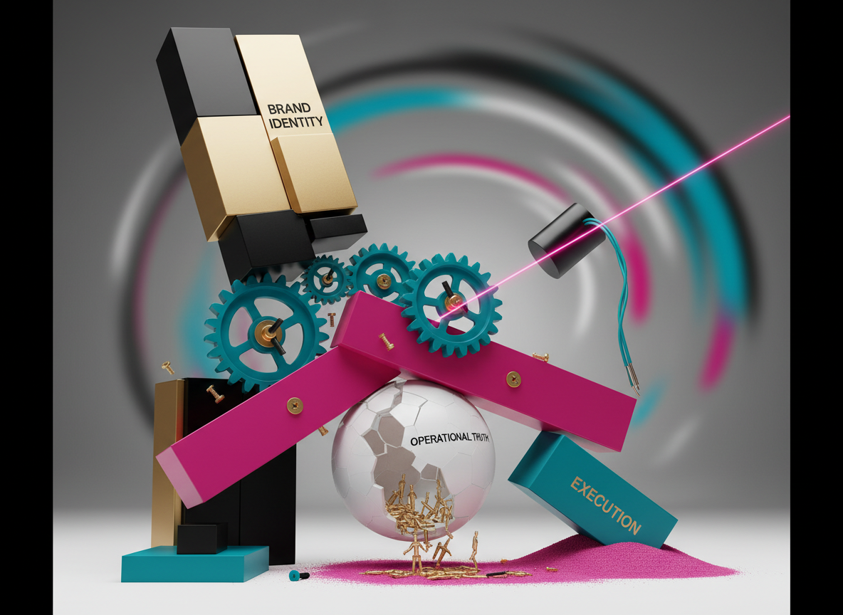 Illustration image for Brand Identity as Business Strategy: When 'Marketing Asset' Becomes Competitive Advantage (Studies Show 15-25% Higher Employee Retention) | Experiential Identity as Operational Truth