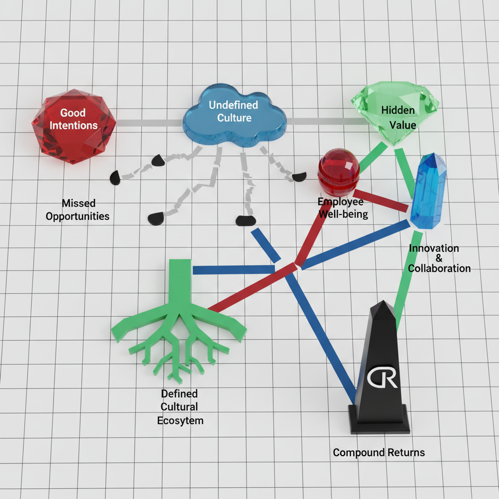 Diagram image for The Hidden Value in a Defined Cultural Ecosystem: Why Your Business Needs More Than Good Intentions | The Compound Returns of Integration
