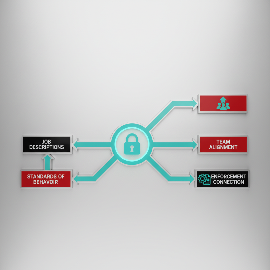 Diagram image for Standards of Behavior vs. Job Descriptions: Why Both Are Required for Team Alignment | The Enforcement Connection