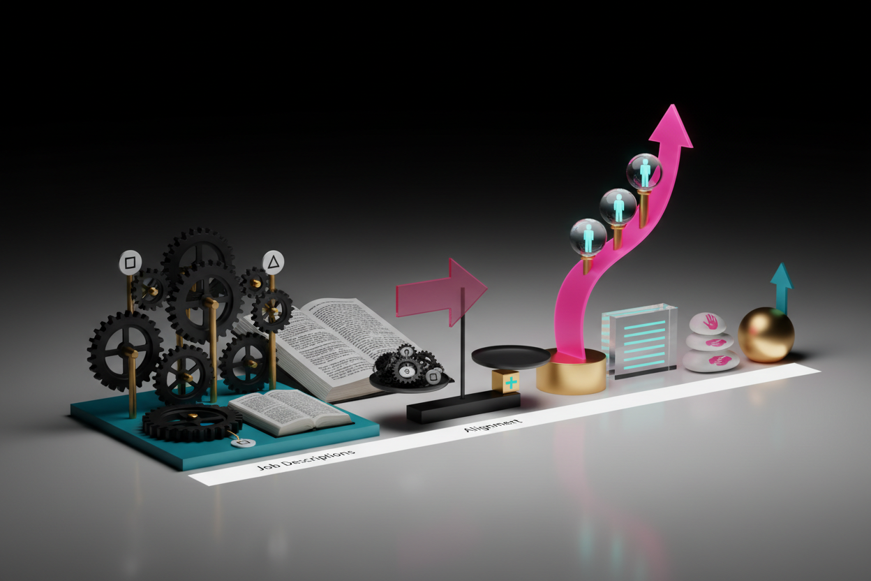 Infographic image for Standards of Behavior vs. Job Descriptions: Why Both Are Required for Team Alignment | The Observable Difference Between Values and Standards