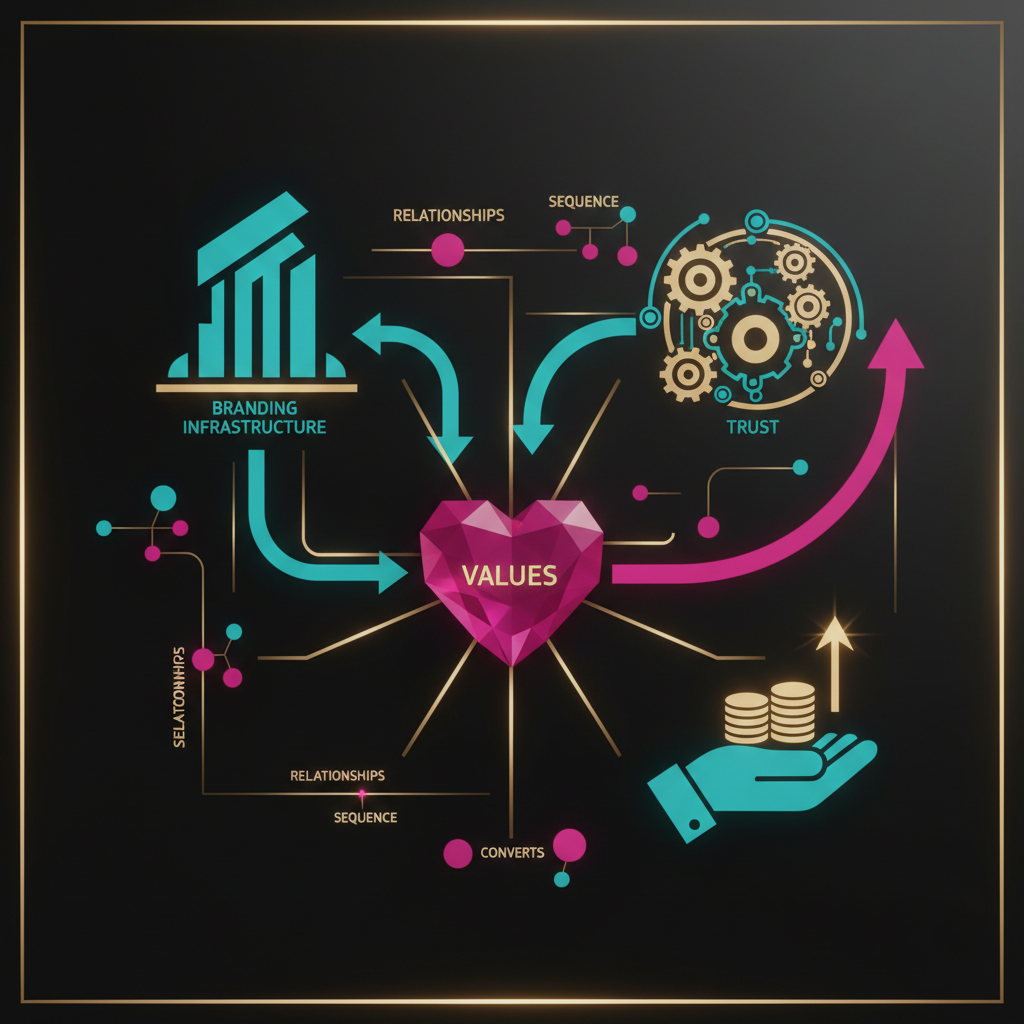 Diagram image for How Values-Driven Branding Builds Trust That Converts | Why Values Create the Infrastructure for Trust