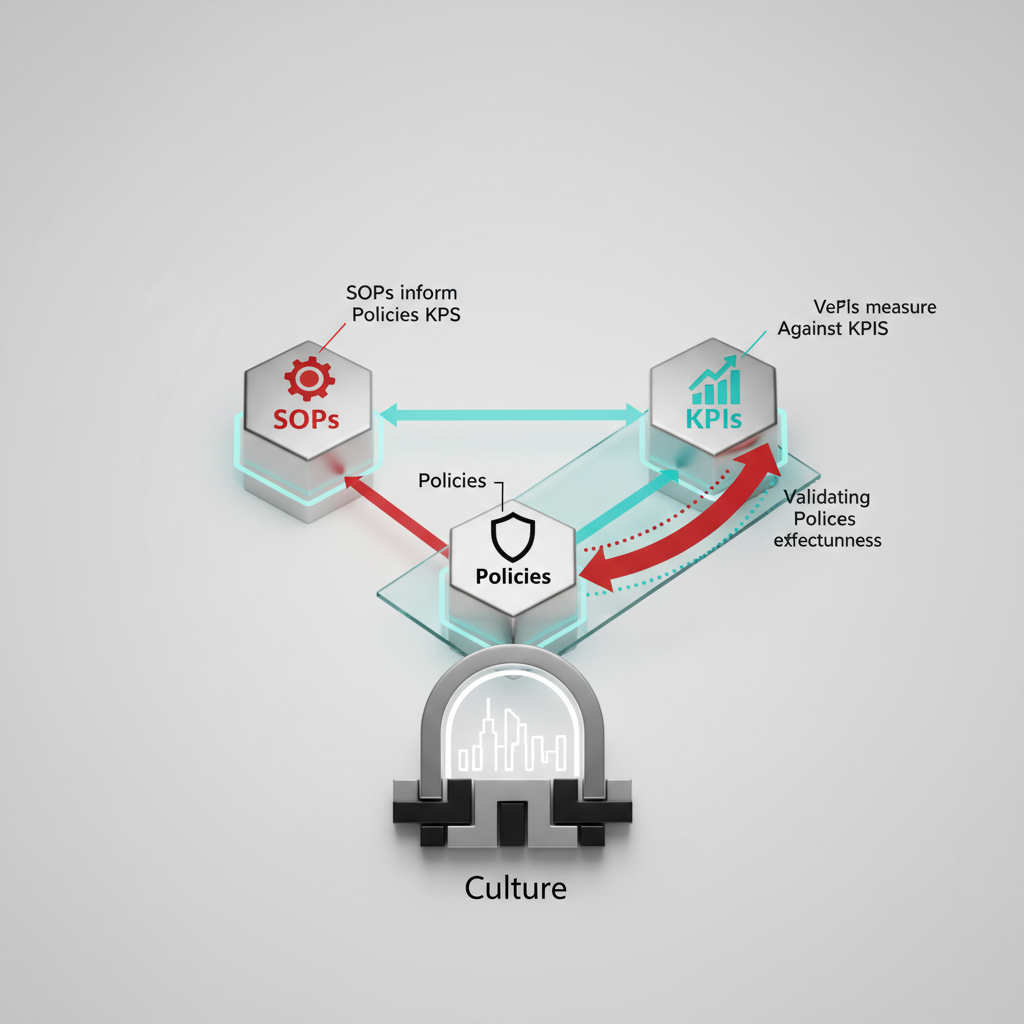 Diagram image for SOPs, KPIs, and Policies: Building the Architecture of a Culture That Actually Works | Validating Policies Against KPIs