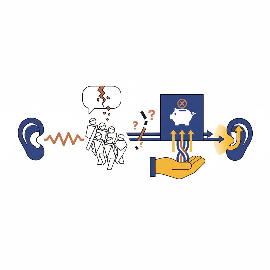 Diagram image for The Listening Gap: Why Your Prospects Don't Feel Understood (And Say They Can't Afford You) | What Prospects Actually Need to Hear